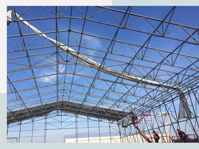 Шатровые ангары от 608 руб. в Егорьевске и Московской области