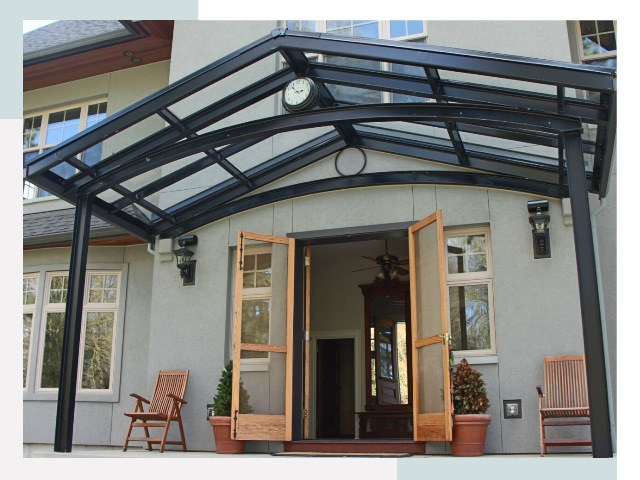 Козырьки металлические в Егорьевске