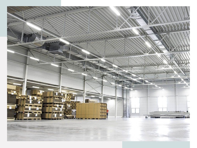 Освещение ангаров в Егорьевске