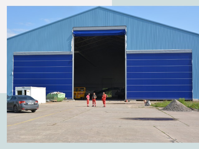 Ангарные ворота в Егорьевск от СтальСтрой-Грь по цене 608 руб.