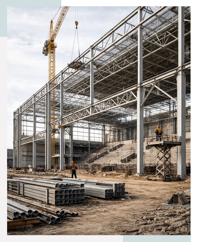 Строительство спортивных комплексов в Егорьевске от 30378 р. | СтальСтрой-Грь